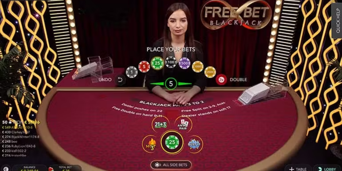 Infinite Free Bet Blackjack - Gameplay 1 - ramly888m