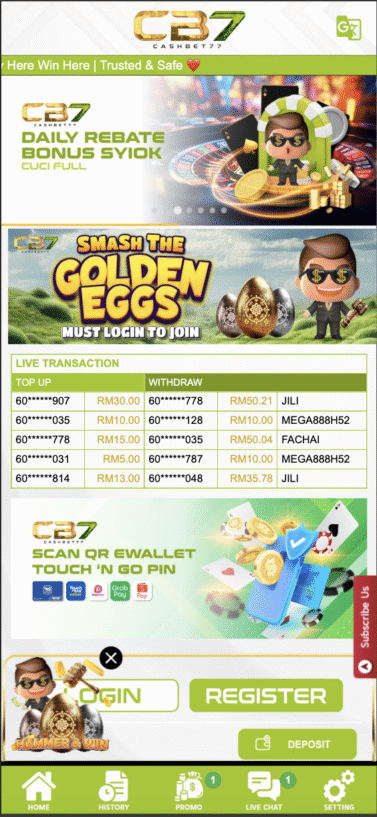 Cashbet777 - Homepage - ramly888m