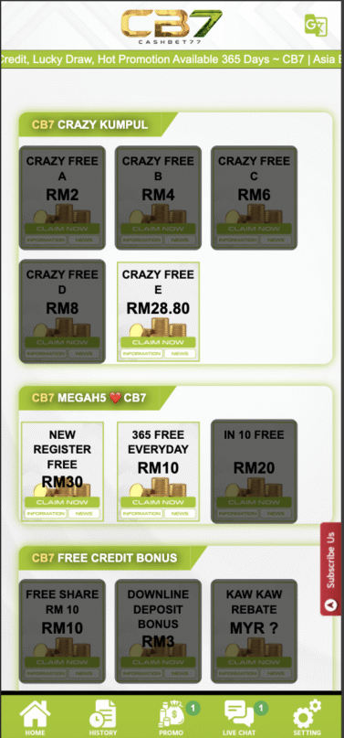 Cashbet777 - Promotion - ramly888m