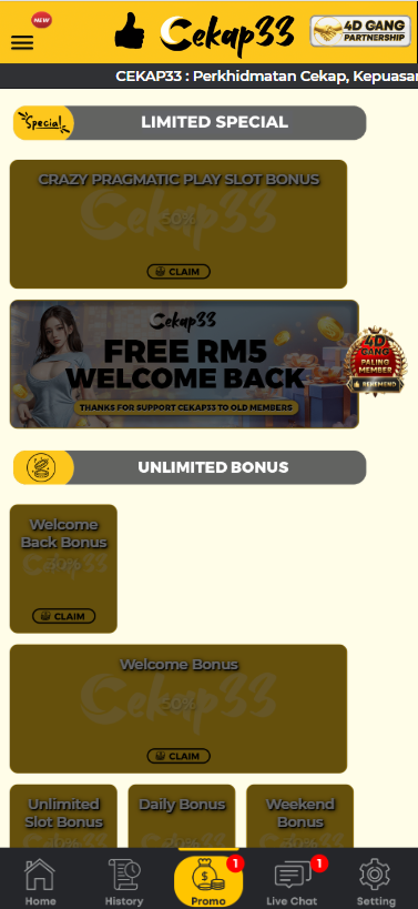 Cekap33 - Promotion - ramly888m