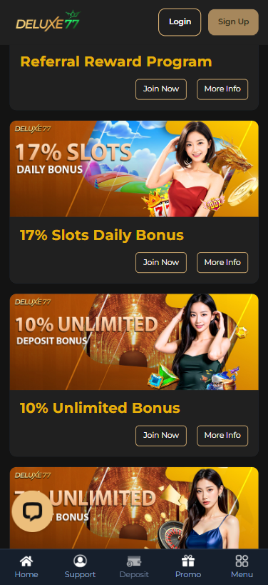 Deluxe77 - Promotion - ramly888