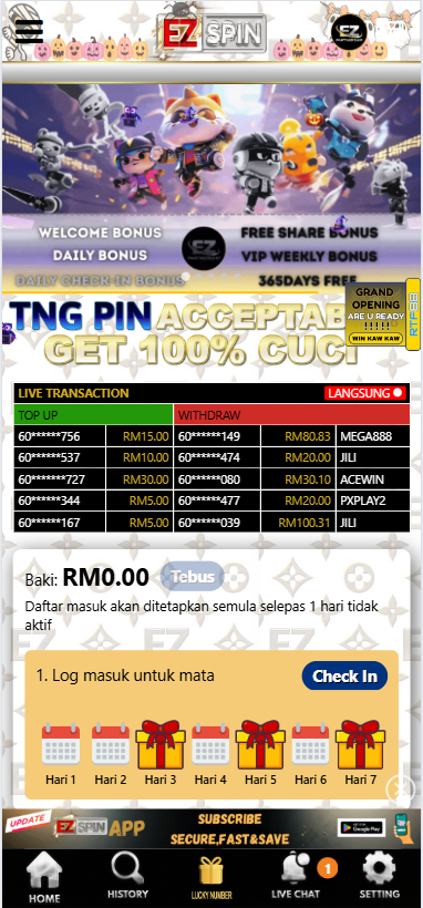 EZSpin - Homepage - ramly888m