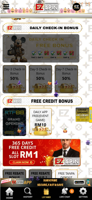 EZSpin - Promotion - ramly888