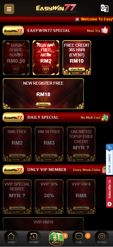 EasyWin77 - Promotion - ramly888