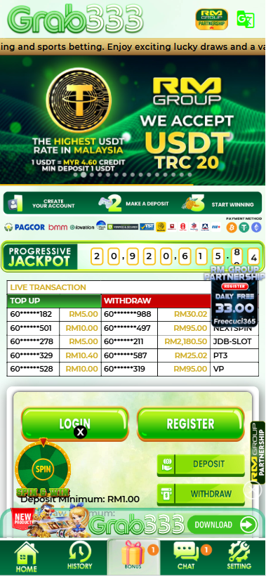 Grab333 - Homepage - ramly888m