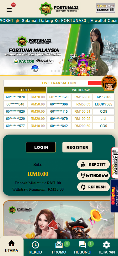 Fortuna33 - Homepage - ramly888m