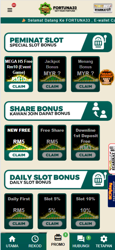 Fortuna33 - Promotion - ramly888m