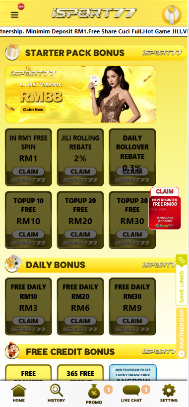 iSport77 - Promotion - ramly888m
